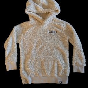 EUC Child’s Puma Faux Shearling Pullover Hoodie